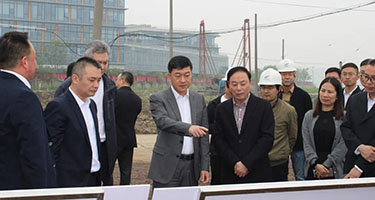 越城区委书记徐军调研长业建设集团承建项目